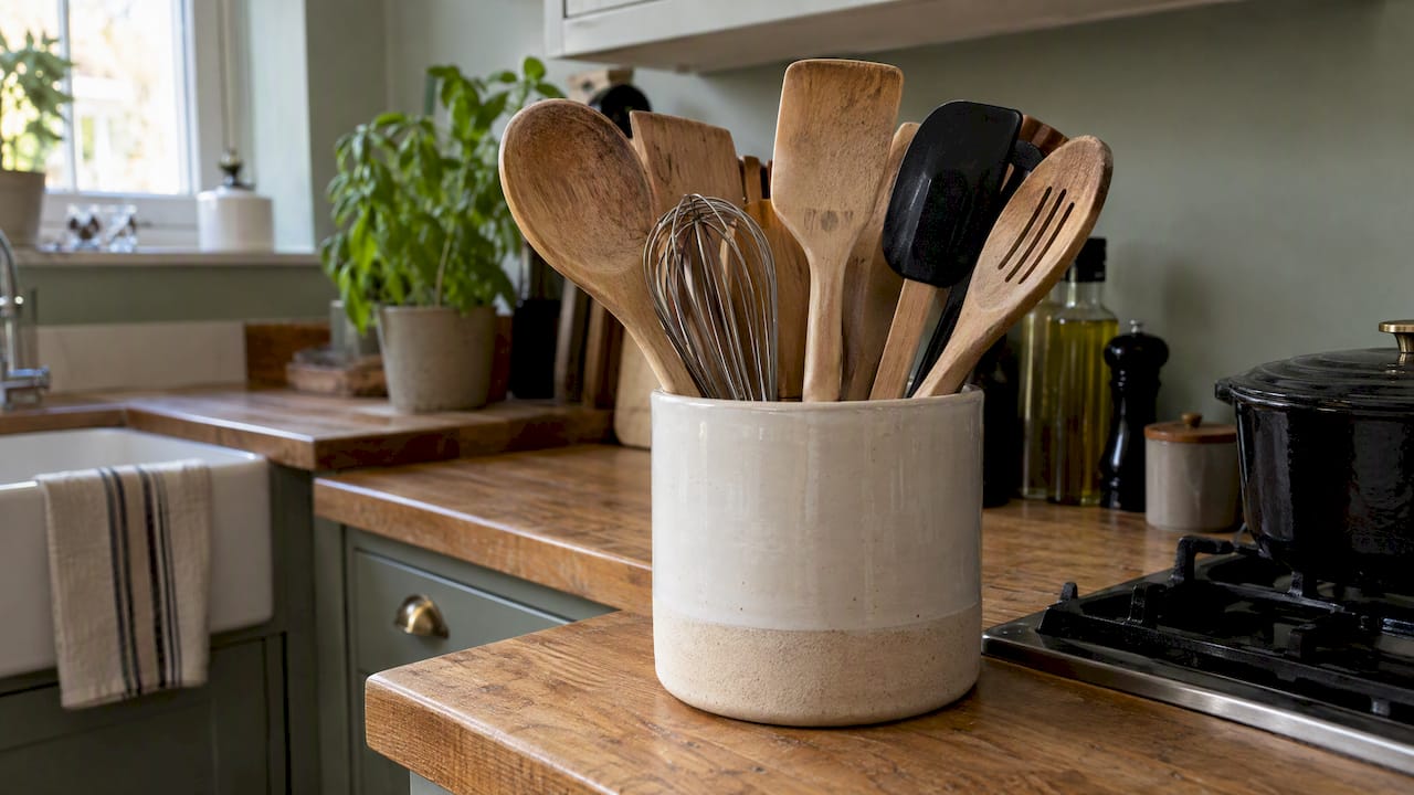 Utensil Holder Ideas: 15 Ways to Store Tools on Your Worktop